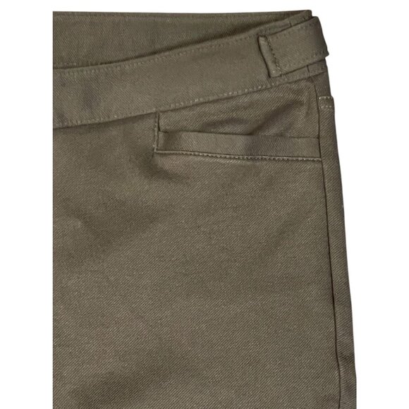Talbots Women’s 8 Lexington Ponte Ankle Pants Olive Green - Picture 8 of 10
